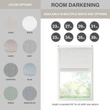 Madison Park Galen Cordless Roman Shades - Fabric Privacy Single Panel Darkening, Energy Efficient, Thermal Insulated Window Blind Treatment, for Bedroom, Living Room Decor, 33" x 64", White Madison Park