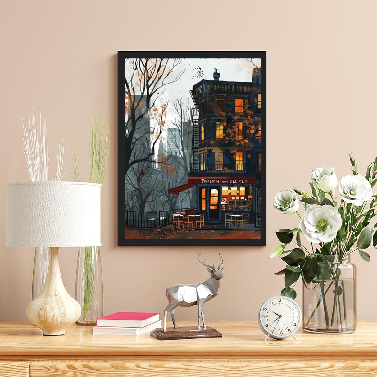 JXAVAXDE New York City Landscape Diamond Painting Kit for Adults, Scenery Diamond Painting Suitable for Home Wall Decoration Gift 12x16 Inch JXAVAXDE