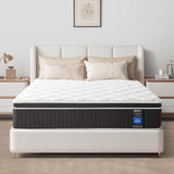 SIMARTH King Mattress, 12 Inch King Size Hybrid Mattresses in a Box Upgrade Strengthen, Gel Memory Foam King Mattress Made of Individually Pocketed Springs for Support & Pressure Relief, Medium Firm SIMARTH