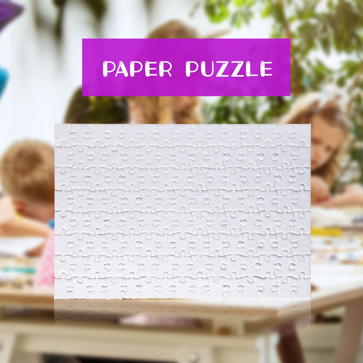 Skylety 12 Sets Sublimation Puzzle Blanks Bulk 120 Pieces A4 Jigsaw Puzzle DIY Thermal Transfer Puzzle Custom Puzzle for Heat Press Printing Crafts Skylety