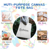 CHENGU 12 Pack Sublimation Tote Bags Blank Canvas Bag Reusable Grocery Bags 15.7x12 Inch Washable Heat Transfer Bag Bulk DIY Craft (White) CHENGU