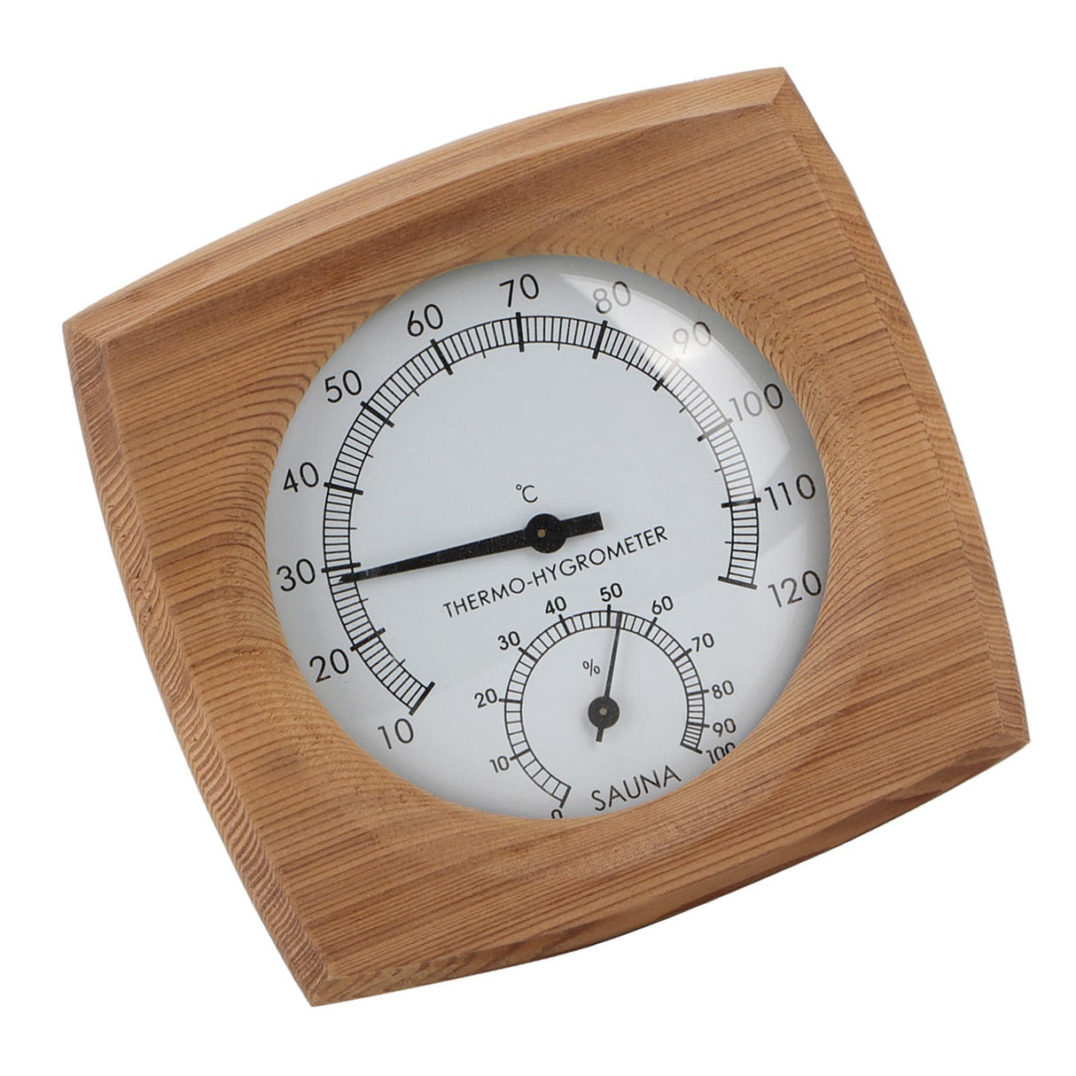 Sunicon Sauna Thermometer, 2 in 1 Indoor Wood Thermo Hygrometer Thermometer Hygrometer Steam Room Sauna Room Accessories Sunicon