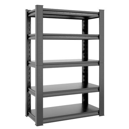 DARTIIA 72" H Garage Shelving 2500LBS Heavy Duty Storage Shelves Adjustable 5 Tier Metal Shelves for Storage Garage Industrial Shelving Utility Racks,16" D*36" W*72" H,Black - WoodArtSupply