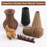 CCTREE Wood PLA Filament 1.75mm, 3D Printer PLA Plus(PLA+) with Real Wood Fiber Wood Texture Filament, Dimensional Accuracy +/- 0.02mm, 1kg Spool(2.2lbs), Fit Most FDM 3D Printers, Wood Teak CCTREE