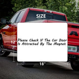 Set of 2 - Blank Car Door Magnet Sticker, Rounded Corners Magnetic Vehicle Sign, Perfect Magnet for Car to DIY Advertise Business and Cover Company Logo, Personalized Magnet Decal, White (18x12 inch) ANOER