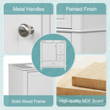 Harper & Bright Designs 30" Bathroom Vanity with Sink, Free Standing Single Basin Vanity Set with One Door and Three Drawers, Solid Wood Bathroom Cabinet with Ceramic Basin for Bathroom, White Harper & Bright Designs