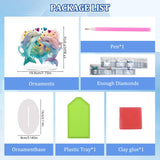 Bowetile Dolphin Diamond Art Desktop Ornaments Kits for Adults Beginners, 5D Special Shape Diamond Art Painting Animals Tabletop Ornaments, Crystal Gem Art Painting for Home Table Decor Crafts Gift Bowetile