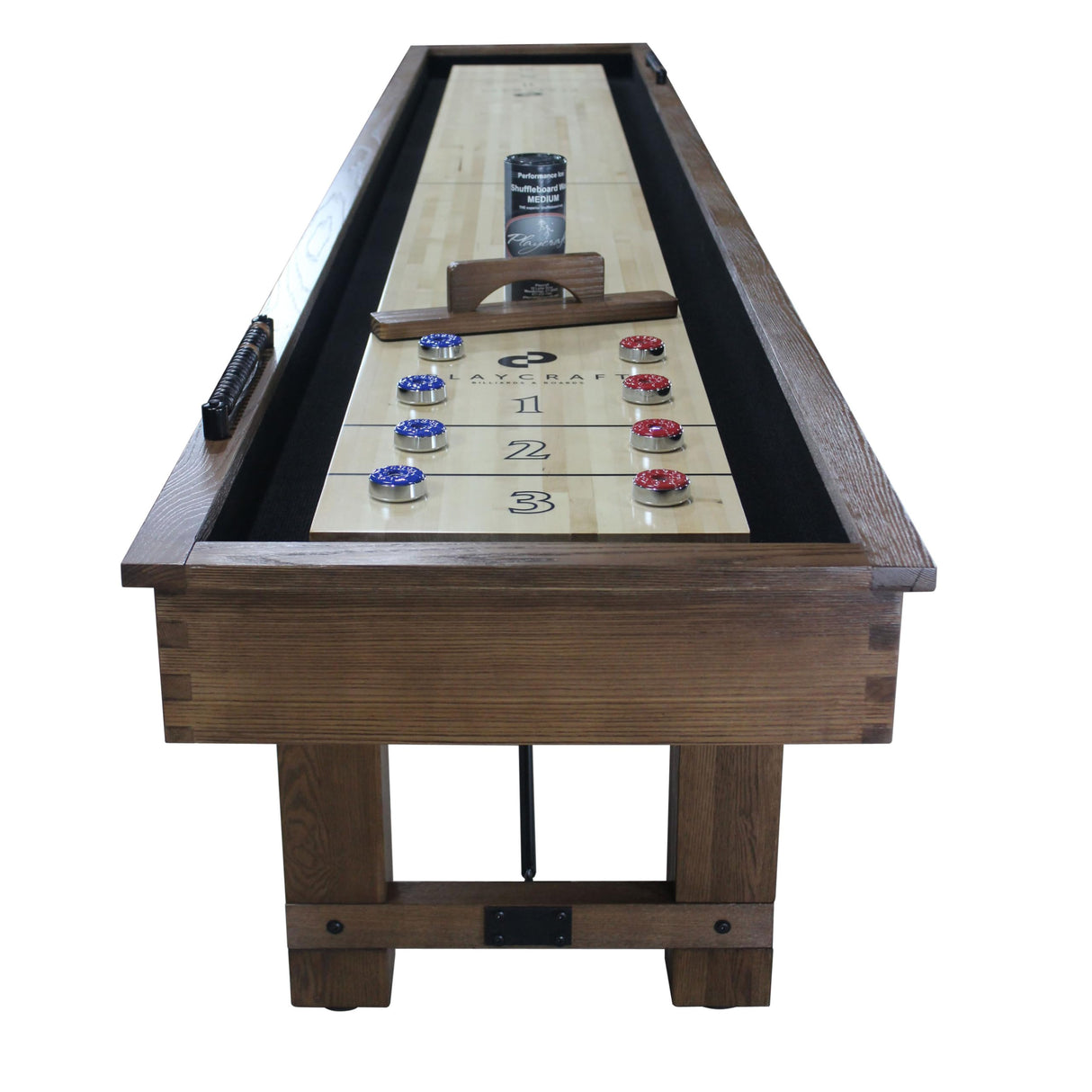 Playcraft Montauk Pecan 12' Shuffleboard Table Playcraft