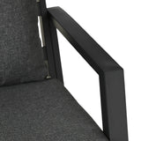 Outsunny 4 Piece Patio Furniture Set, Outdoor Conversation Set with Armchairs, Loveseat, Coffee Table and Cushions for Backyard, Poolside, Lawn and Garden, Black Outsunny