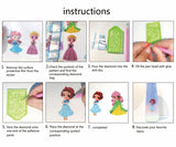 CSHYYDS Diamond Painting Kits for Kids,Diamond Art Kits for Kids Girls,Arts and Crafts for Grils Ages 4-8,6-8,8-12,12PCS Princess Gem Stickers Art Best Gifts for Grils Boys Birthday CSHYYDS