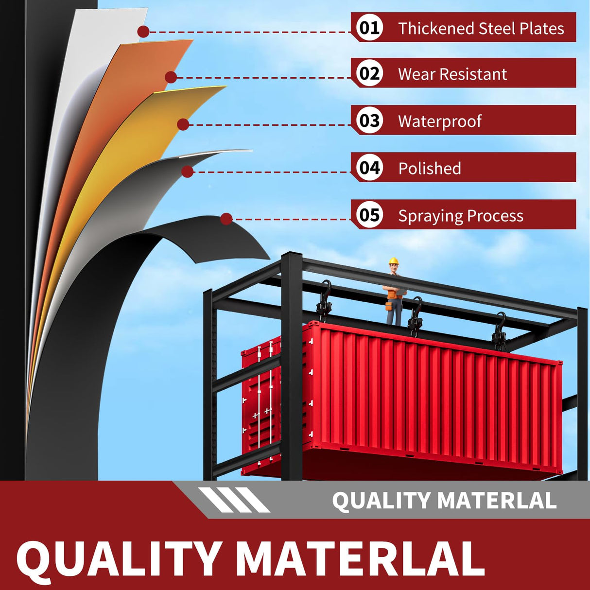 YEEZER Shelving Units and Storage, 1800LBS Garage Storage Shelves, 3 Tier Shelving Unit, Steel Industrial Shelving, Adjustable Standing Shelf for Garage, Pantry, Closet 36" H x 36" W x 16" D, Black YEEZER