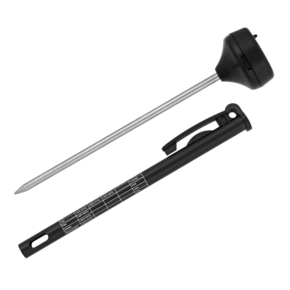 Escali Digital Display Kitchen Thermometer, Target Cooking for Meat, Anti Roll Design Extend Probe Holder NSF Certified Escali