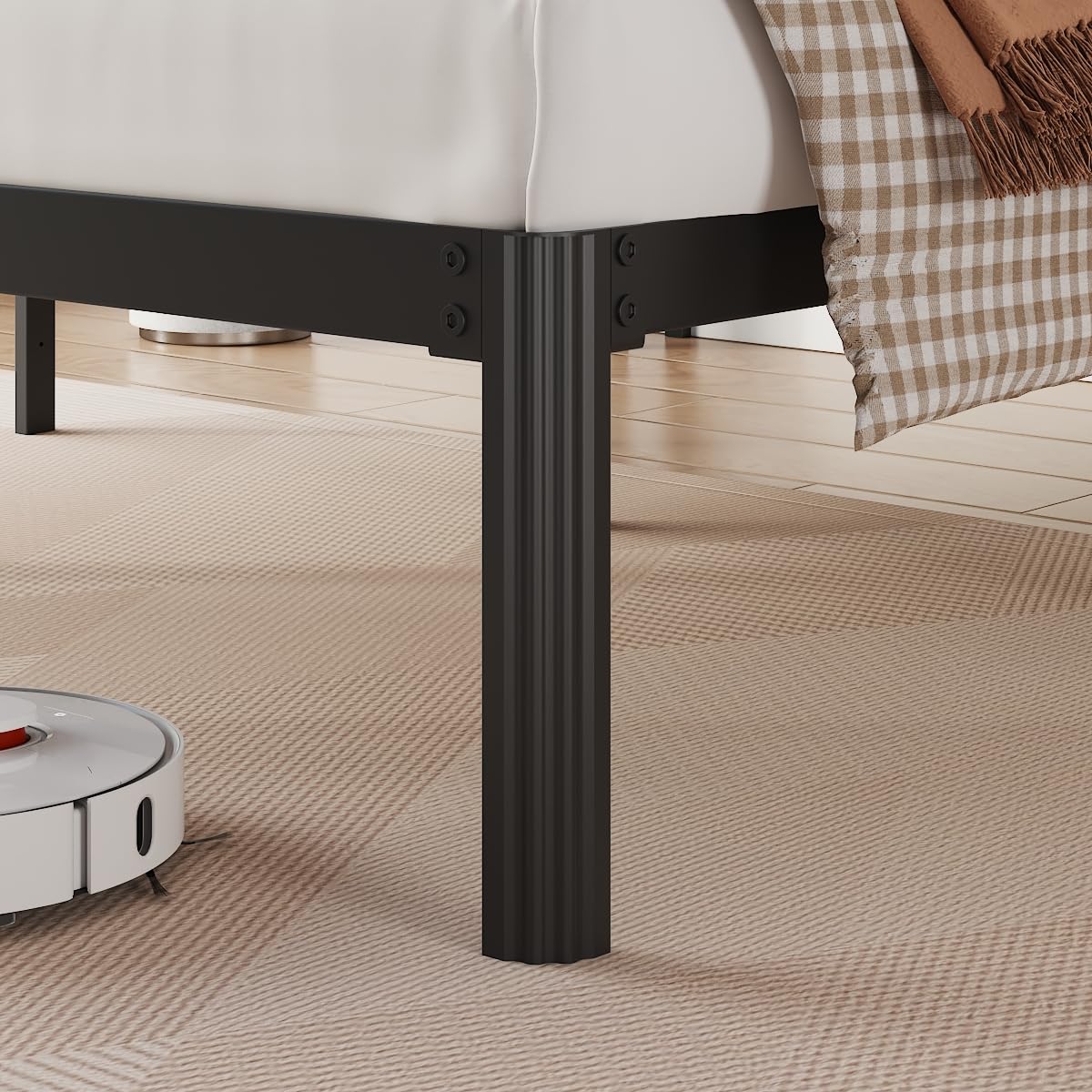 UOMEUR Twin Bed Frame With Headboard & Charging Station - Black Metal Single Bed for Kids, Toddler, Boys, Girls, Adult - No Box Spring Needed, Easy Assembly, Noise Free UOMEUR