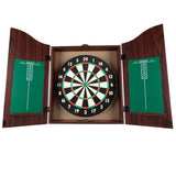 TG Dartboard Cabinet Set with Realistic Walnut Finish, brown, (15-DG910) Trademark Games