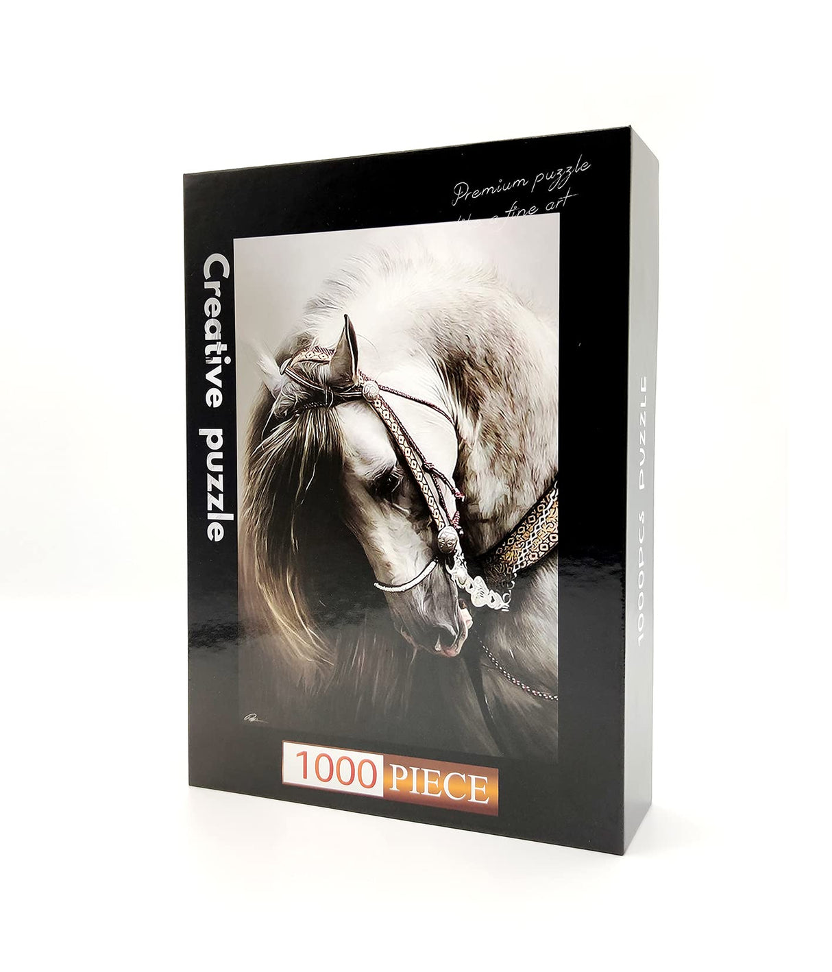 Jigsaw Puzzles 1000 Pieces for Adults 1000 Piece Puzzles for Adults and Kids (White Horse) NRUAS