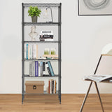 PayLessHere | 6-Tier Wire Shelf | 23"x13"x59" | Black | Adjustable Racks | Heavy-Duty Storage Shelves, Holds Upto 1500 lbs | Rust-Resistant, No-Tool Assembly | for Home, Garage Shelving PayLessHere