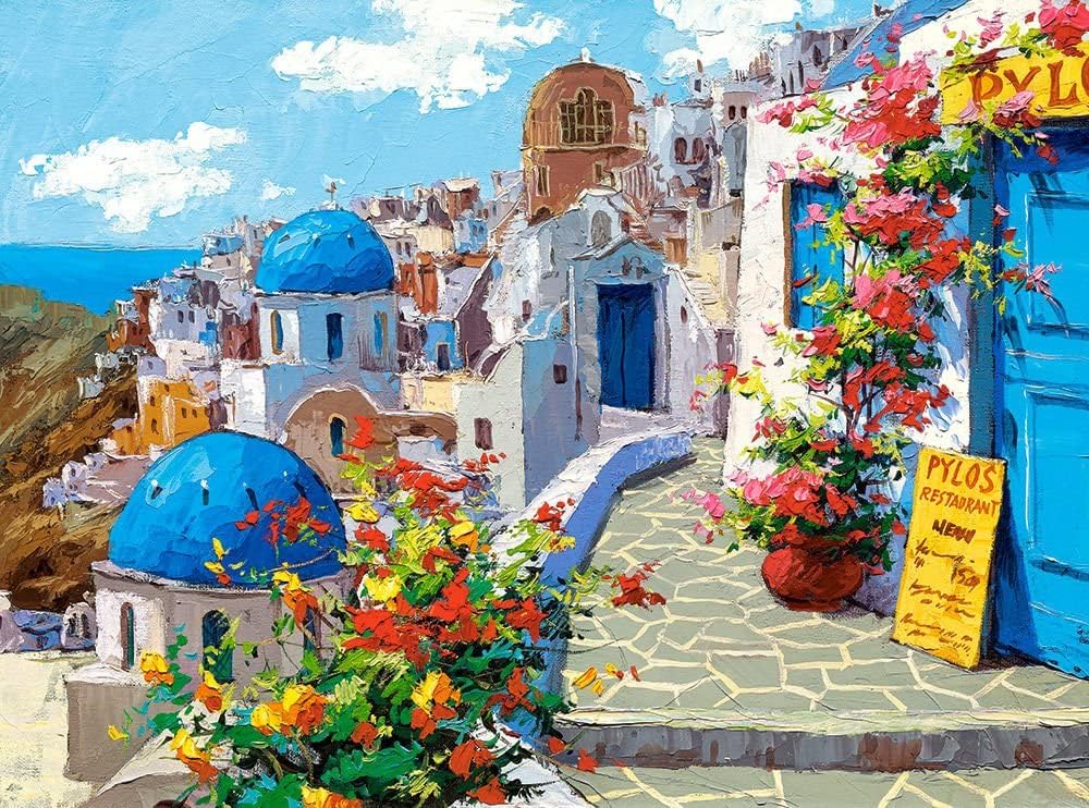 Castorland Spring in Santorini Puzzle (2000 Piece) Castorland
