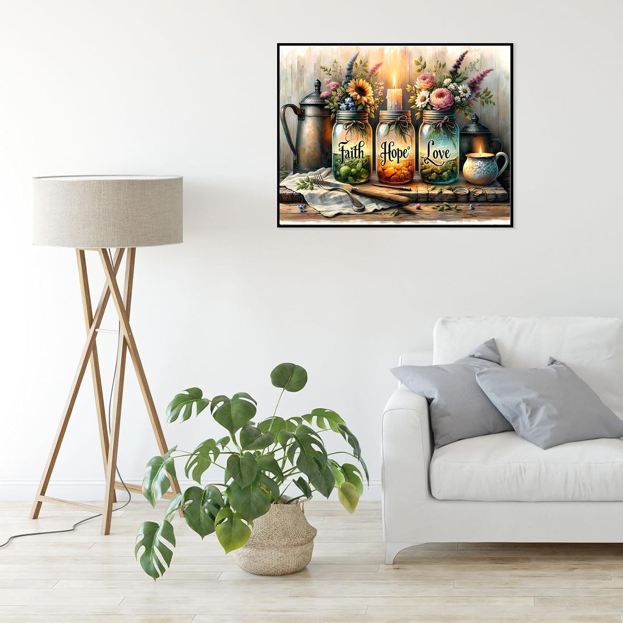 NEGEKFKX 3 Pack Faith,Hope,Love Diamond Art Kits for Adults Beginners,Diamond Painting Kits for Adults,5D Full Drill DIY Diamond Dot Gem Art Kit Wall Home Decor Arts Craft 12x16-12x12 inch NEGEKFKX