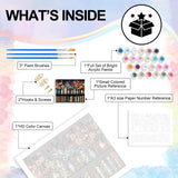 Yezavesu Bookshelf Paint by Numbers Kit for Adults Beginner, Book Adult Paint by Number Kits on Canvas Without Frame, DIY Acrylic Flowers Painting by Numbers for Home Wall Decor Gift 16x20 Inch Yezavesu