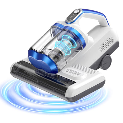 JPHYLL Mattress Vacuum Cleaner Bed Vacuum with 30000 RPM/Min Dual Brushroll Rotation &, 10'' Dual Widened Suction Port (KM-PA1600-SE)