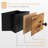 BOLUO Nightstands Set of 2 with Drawers, Small Night Stand with Pocket 2 Drawer Dresser for Bedroom Set End Table Brown BOLUO