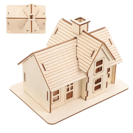 Uonlytech 1 Set diorama puzzles for adults adult puzzle wooden jigsaw puzzles wooden puzzle for adults wooden house model assembly house puzzle funny puzzles model house manual log cabin 3D Uonlytech