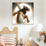 Paint by Numbers Kit for Adults - Jesus Cross Acrylic Adult Paint by Number Kits on Canvas for Beginner, Religious Christians DIY Oil Painting by Numbers for Adults, Perfect for Decor Gift 16"x20" Offito