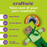 CRAFTWIZ 100% Acrylic Yarn for Crocheting and Knitting - 30x20g Skeins of #4 Worsted Weight, 1200 Yards of Soft Yarn, Perfect for Amigurumi and Other Small Crafts Projects Craftwiz