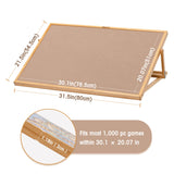Becko US Jigsaw Puzzle Board Adjustable Wooden Puzzle Easel Portable Jigsaw Puzzles Plateau for Adults and Kids, 30.1 × 20.07 Inch for Up to 1000 Piece Becko US