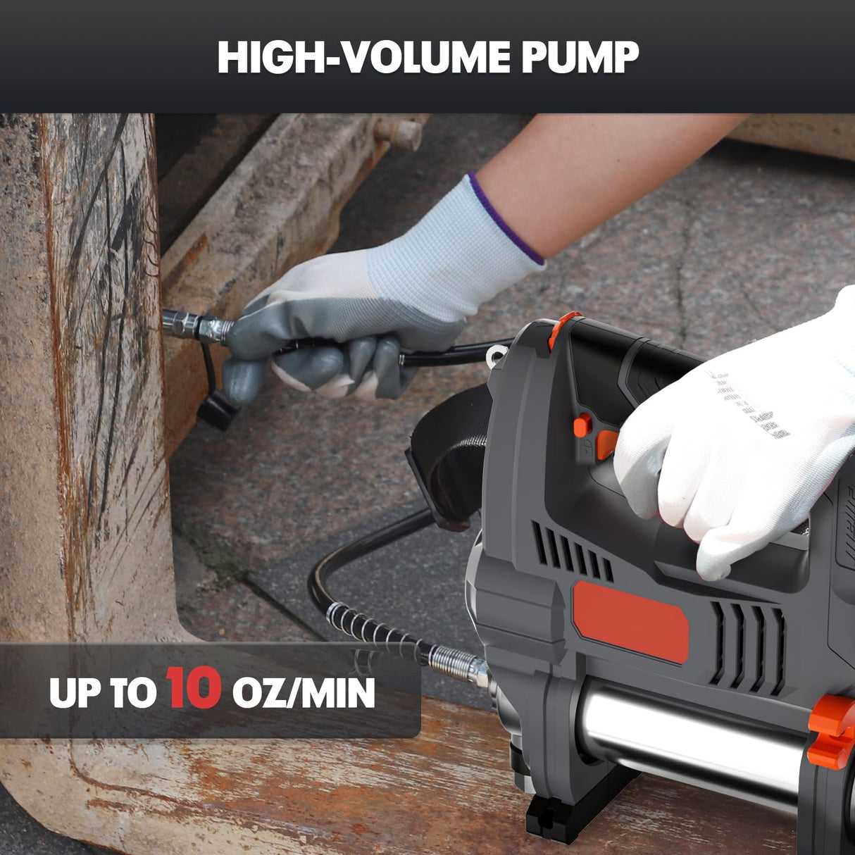 Cordless Grease Gun Kit Compatible with Dewalt 20V MAX Battery, 10000 PSI 5-Speed Grease Gun w/ 20V 2.0Ah Battery and Charger, 31In Flexible Hose, Ideal for Machinery Automotive Maintenance Mayoki