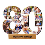 Personalized 50th 60th 70th 80th Numbered Photo Collage Gift,Custom Any Number, Personalized 50th Birthday Photo Collage Gift, 50th Birthday Party CDON