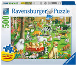 Ravensburger at The Dog Park Large Format Jigsaw Puzzle - 500 Unique Pieces | Anti-Glare Surface Ideal for Kids and Adults | Perfect for Gifting Ravensburger