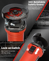 SHALL 3 Inch High-Speed Cut Off Tool, 3.5 Amp Metal Cutter Tool with 3Pcs Multifunctional Cutoff Wheels, 24000RPM Electricl Metal Cutting Tools for Steel, Inox, PVC, Aluminum SHALL