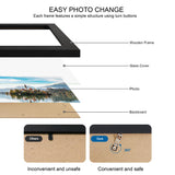 Hongkee 13x39 Puzzle Frame 2 Packs, Real Glass and Black Wood Frame, Display Panoramic 13 x 39 Picture Frames - Horizontal or Vertical Wall Mounting Hongkee