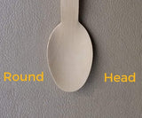 Gmark 100 ct Wooden Spoons, 6.5" Length, No Plastic Earth-Friendly, Disposable Biodegradable Wooden Cutlery, Green Product (Bag of 100pcs) GM1045 Gmark