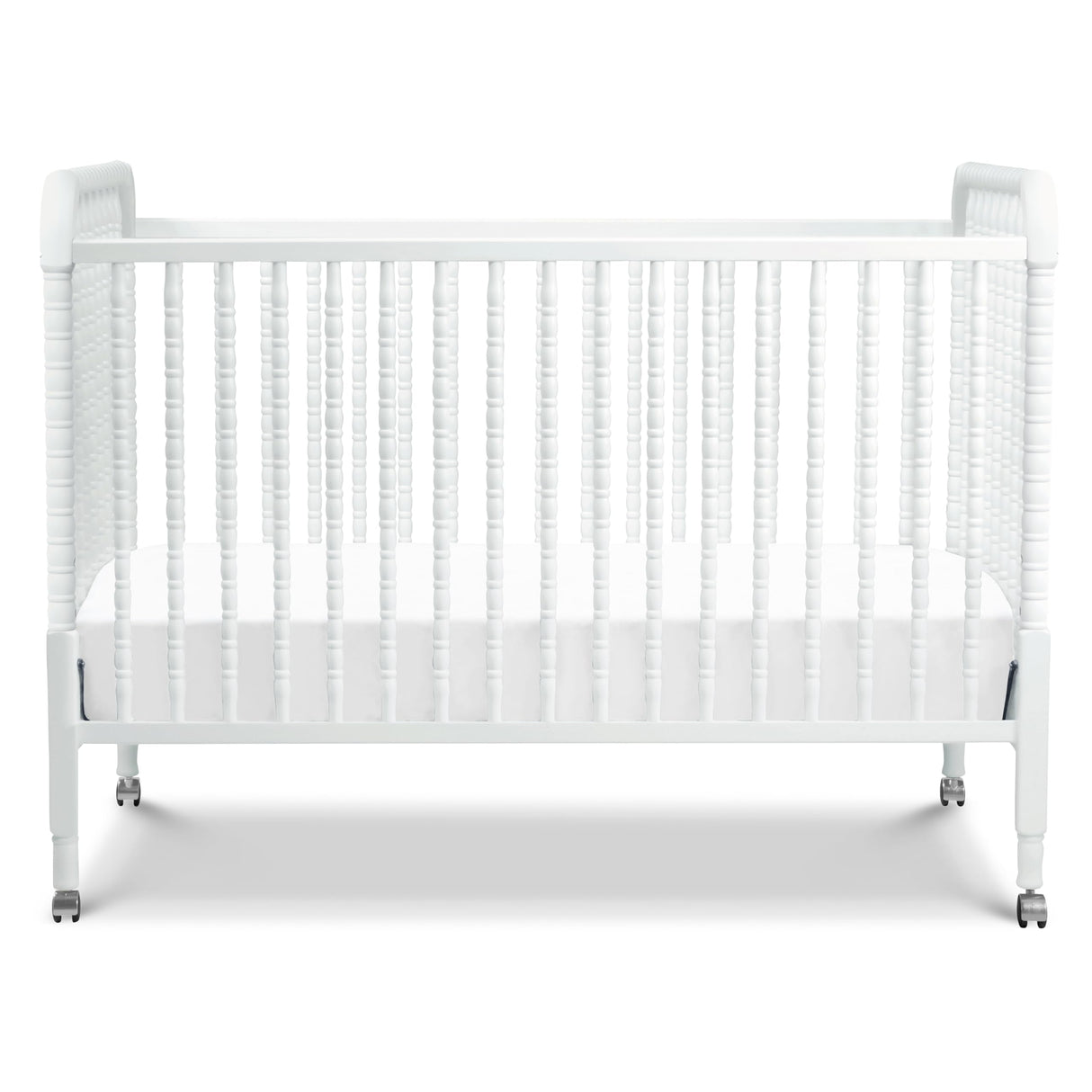 DaVinci Jenny Lind 3-in-1 Convertible Crib in White, Removable Wheels, Greenguard Gold (Mattress Not Included) DaVinci
