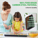 Zapstarz 5 Pieces Baking Pans Set, Nonstick Baking Sheet Tray Oven Pans Bakeware Set, Baking Supplies with Round/Square Cake Pan, Muffin Pan, Loaf Pan, Roast Pan, Stackable Baking Sets for Cooking Zapstarz