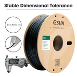 eSUN ABS+ Filament 1.75mm, 3D Printer Filament ABS Plus, Dimensional Accuracy +/- 0.05mm, 1KG Spool (2.2 LBS) 3D Printing Filament for 3D Printers, Black eSUN