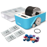 Discovery™ #MINDBLOWN Rock Tumbler Deluxe Set – Stone Polishing Kit with Rocks, 4 Grits, Gem Case| STEM Science Project Kit for Kids & Beginners| Fun Craft Kit Gift| Cool Toy for Boys & Girls Ages 8+ Discovery Kids