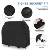 EVLIQUIL Grill Cover for Outdoor Grill,BBQ Gas Grill Cover 58 Inch,Heavy Duty Waterproof UV & Fade Resistant Barbecue Cover with Hook-and-Loop Straps & Adjustable Hem Drawstring Outside(Black). EVLIQUIL