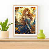 IPISSOI 5D Fantasy Fairy Diamond Painting Kits Fairy for Adults Full Round Diamond Art Craft Personalized Wall Decoration Gift for Any Occasion 12x16inch/30x40cm IPISSOI