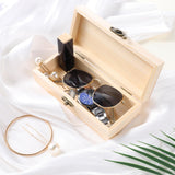 AHQiZFX 1 Pack Unfinished Wooden Box with Hinged Lid and Front Clasp, Unpainted Wooden Jewelry Box for DIY Art Project Crafts Woodcraft Keepsake Jewelry Plain Pine Box (7"x3.2"x2") AHQiZFX