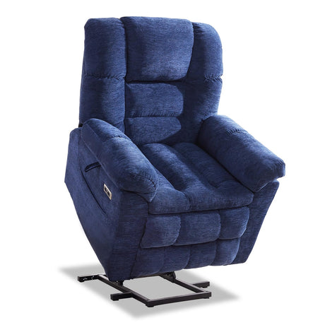 Eiayeebil Triple Motor Power Lift Recliner Chair with Massage and Dual Heat for Elderly People, Zero Gravity Lay Flat Recliner Infinite Position, USB Ports（Navy Blue） Eiayeebil