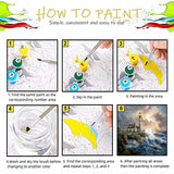 koemhxb Large Paint by Number for Adults(24x16 inch),Lighthouse Paint by Numbers Kits for Adults Beginner,Lighthouse Painting by Numbers for Home Wall Decor koemhxb