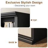 Rresyet Bookcase and Bookshelves, 28" W Tall Bookshelf with Elegant Design, 6 Tiers Spacious Book Storage, Freestanding Book Organizer, Display Library Shelf for Home Office, Living Room & Study Room Rresyet