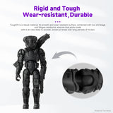 RESIONE Tough 74 3D Printer Resin, Impact-Resistant Photopolymer for LCD DLP MSLA– Wear-Resistant, Low Shrinkage, Durable Resin for Action Figures, Tabletop Miniatures & Joints, Black, 1KG RI RESIONE