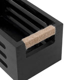 HXGONYI Bathroom Decor Box Toilet Tank Basket Toilet Paper Holder,Wood Bathroom Baskets with Handles,Farmhouse Rustic Wood Storage Box For Kitchen,Office,Bedroom,Closet 12 x 5.9 x4.9inch,Black HXGONYI