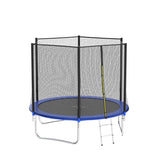 AOTOB 12 FT Trampoline Safety Enclosure Net Combo Bounce Jump for Kids Outdoor with Spring Pad Waterproof Jump Mat & Ladder AOTOB
