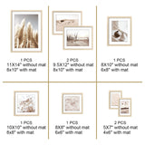 ArtbyHannah 8 Pack Gallery Wall Frame Set Neutral Wall Art Decor,Picture Frames Collage Wall Decor with Desert Pictures,Multiple Sizes… ArtbyHannah