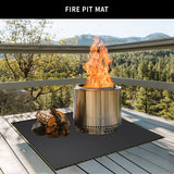 VCHOMY 40x60 Inch Under Grill Mat for Outdoor Grill Deck Patio Protector Extra Large Silicone Fireproof Waterproof Oil-Proof Fire Pit Matt BBQ Barbecue Pad VCHOMY